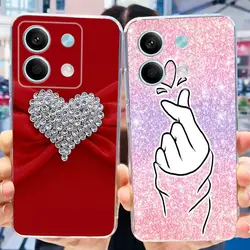 Case For Xiaomi Redmi Note 13 4G Cute Painted Phone Bumper For Redmi Note 13 Pro 4G Note13 13Pro Soft Silicone TPU Back Cover