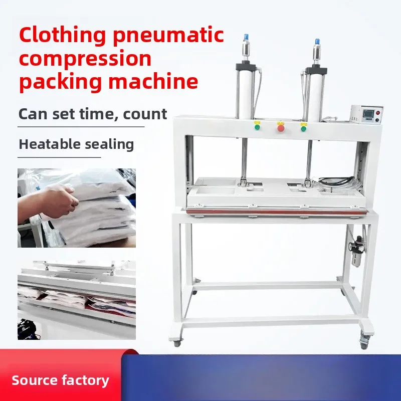 Garment Pneumatic Compression Baler Jacket Down Jacket Compressor Sealing Machine