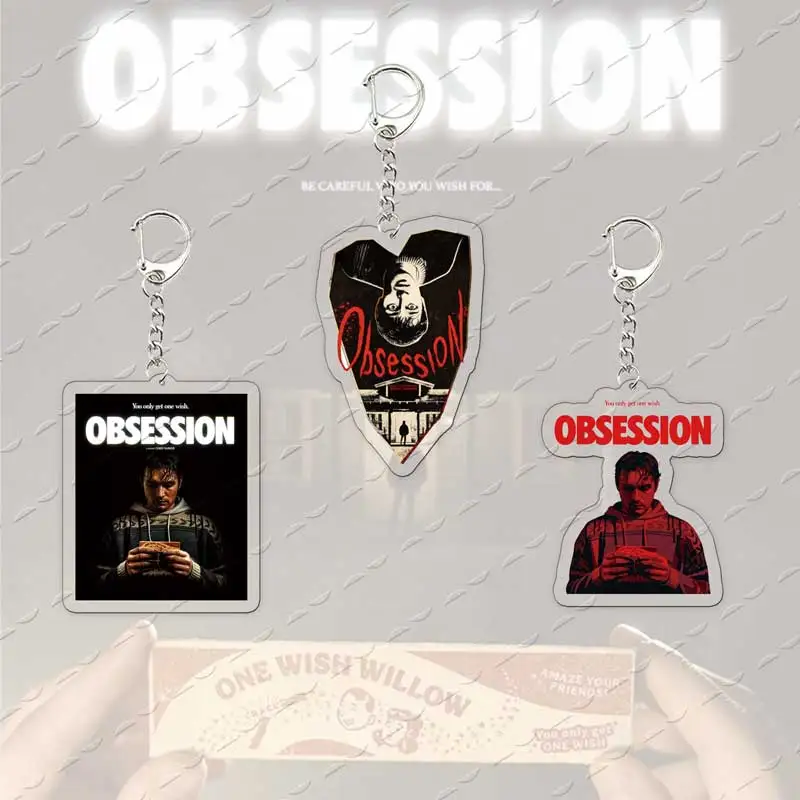 Populares llaveros de la obsesión de películas de terror 2026: Solo un llavero de la suerte para accesorios, colgante de bolso, joyería, regalo para fans