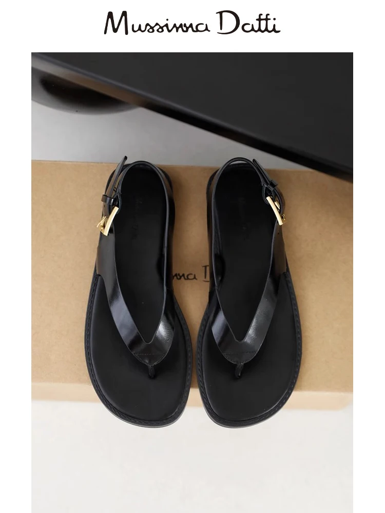 Murrinna Daffi 2024 New Women Shoes summer Genuine leather Sandals Flats Slippers Leisure beach shoes