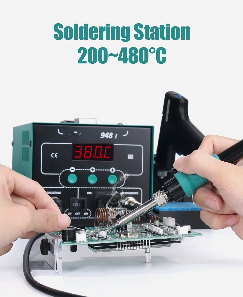 948 I Multi Function Adjustable Soldering Desoldering Bga Rework Soldering Station