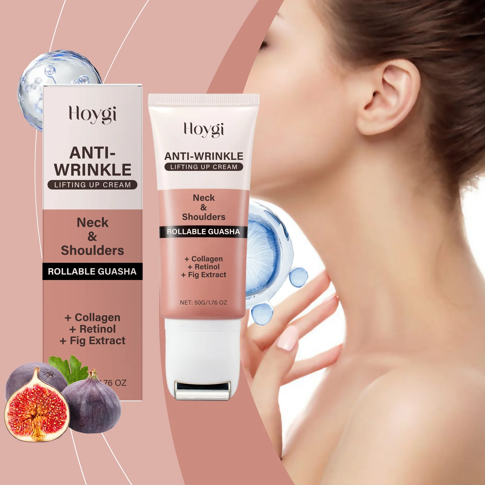 Retinol Neck Cream Lighten Fine Lines Firming Lifting Wrinkle Remover Increase Skin Elasticity Eliminate Double Chin Neck Care