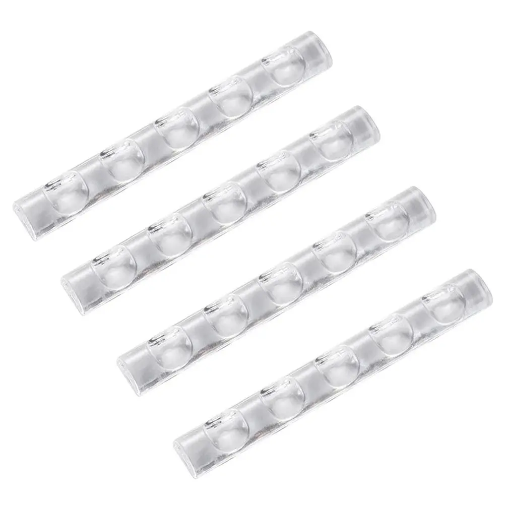4Pcs Nail Salon Pen Holder Manicure Brush Rack Acrylic Nail Art Tool Stand 5 Grooves for Efficient Storage Display