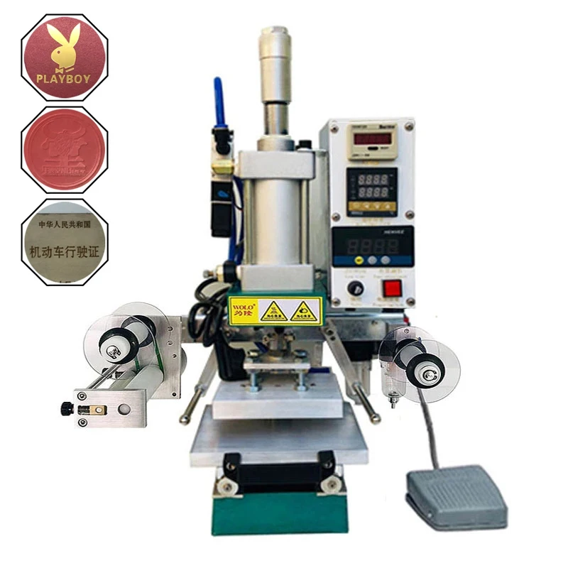 

10x13cm Professional Golden Leather logo Embossed Foil Hot Stamping Machine Heat Embossing Machine Hot Foil Stamping Printing