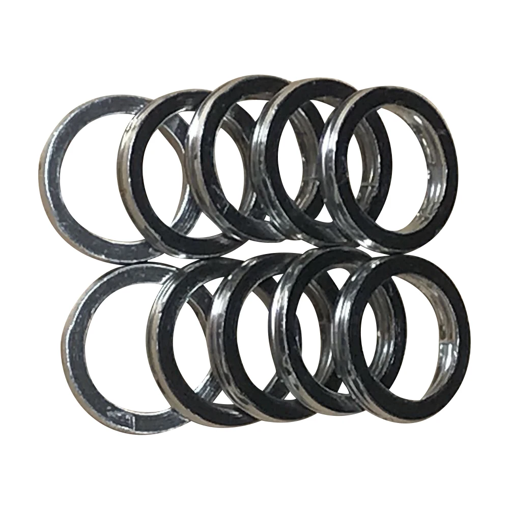 10pcs 46X5 45X4 44X5 43X5 42X5 40X5 39X5 exhaust pipe muffler gasket for ATV mower generator motorcycle