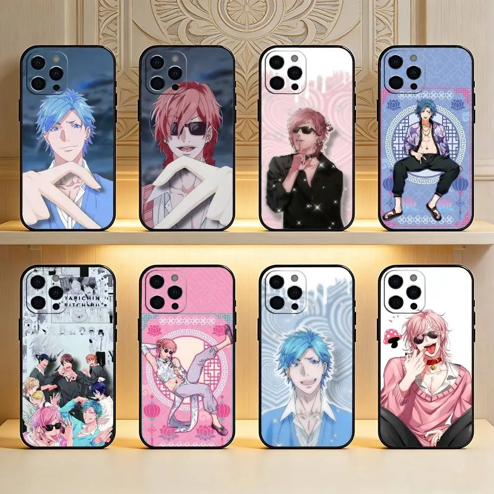Funda de Silicona Suave Negra Yarichin Bit Club YBC para iPhone 17, 16, 15, 14, 13, 12 Plus, Max