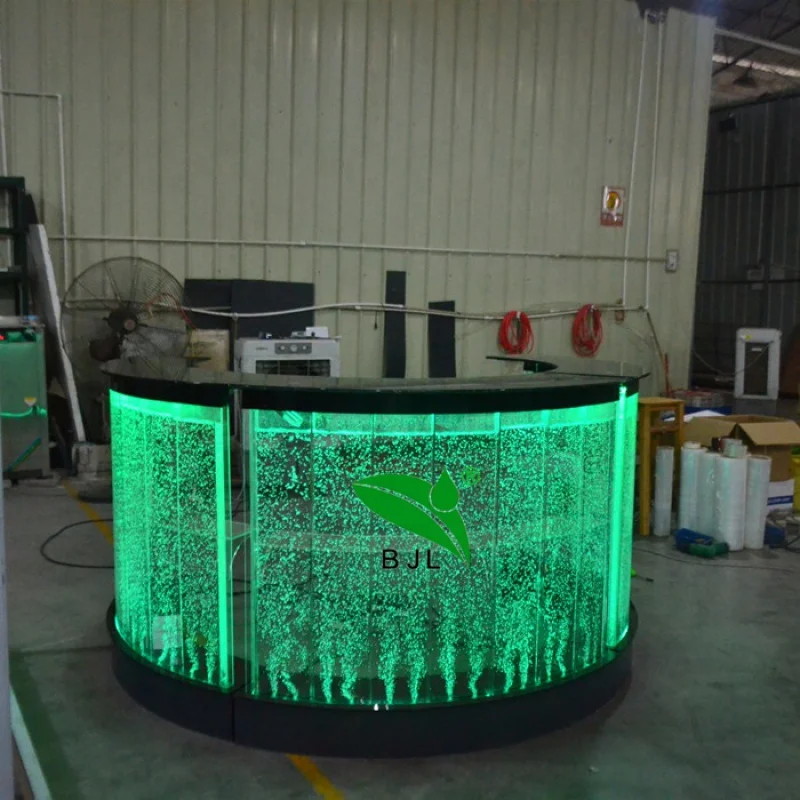 custom，Customized acrylic water bubble wall panels used-shaped glow led bar tables