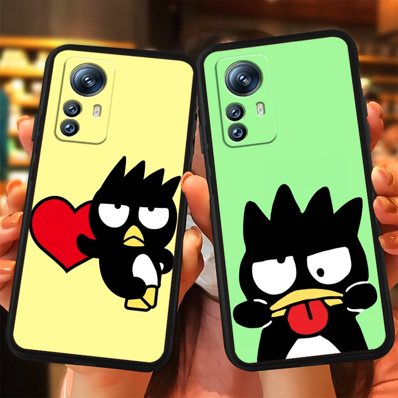 Sanrio Cute BadBadtz-maru For Xiaomi Mi 14 13T 13 12T 12 11T 11i 11 10T 10 Pro Lite Ultra 5G Black Funda Phone Case