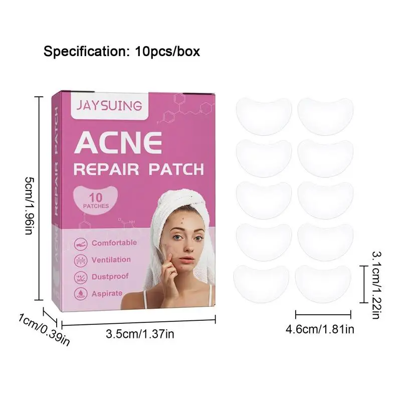 10 Stuks Doos Gezicht Mannen Vrouwen Huidverzorging Puistje Patch Onzichtbare Genezing Absorberende Spotsticker Die Puistje Gezicht Huidverzorging Patch