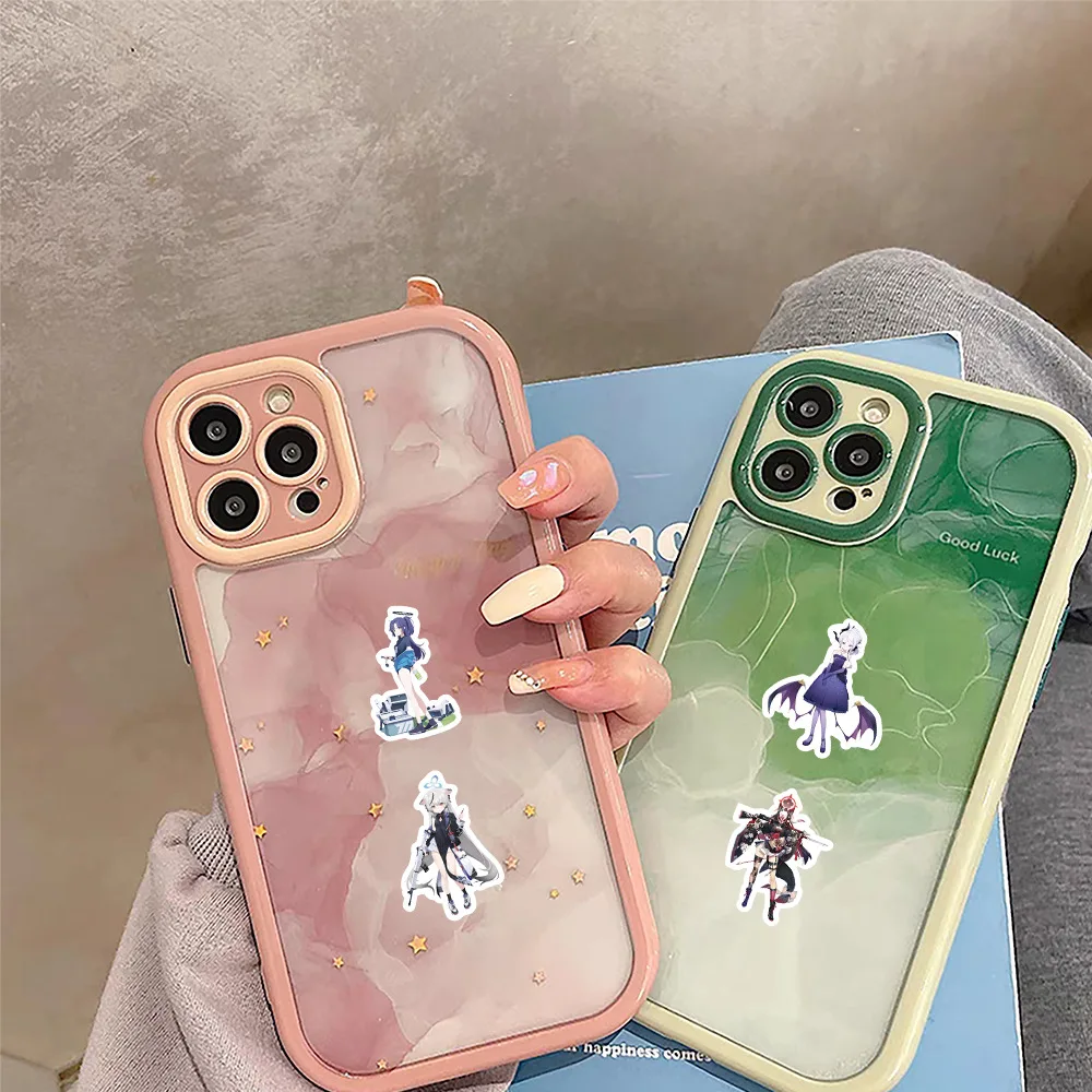 10/60PCS Blauw Archief Spel Stickers Leuke Kawaii Decals Voor Kinderen Speelgoed Telefoon Gitaar Bagage Plakboek Computer PlayStation Stickers