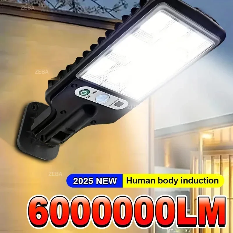 

NEWEST 6000000LM Upgrade Powerful Solar Led Lights Outdoor Solar Lamp With Motion Sensor Solar Garden Light Street Yard Lantern
