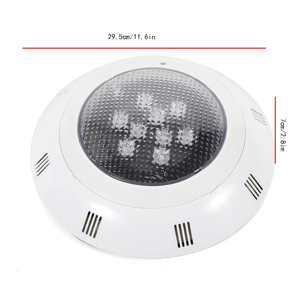 Energy-Efficient 12V Pool Lights with Waterproof Design, 7 Colors, 11 Lighting Modes, and High-Brightness LEDs for Poolside