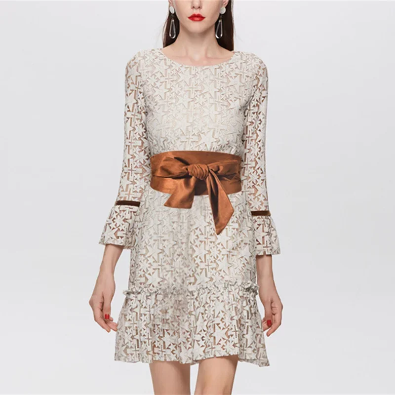 เข็มขัดคาดเอวแฟชั่นสตรีสไตล์เกาหลีหนังนิ่มโบว์โบว์คาดเอวกว้างตกแต่ง