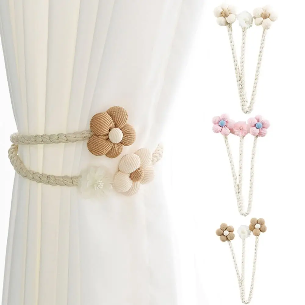2 pezzi porta tende fiori fermacravatta carino fiore forma tenda fibbia clip tenda creativa decorazioni per la casa