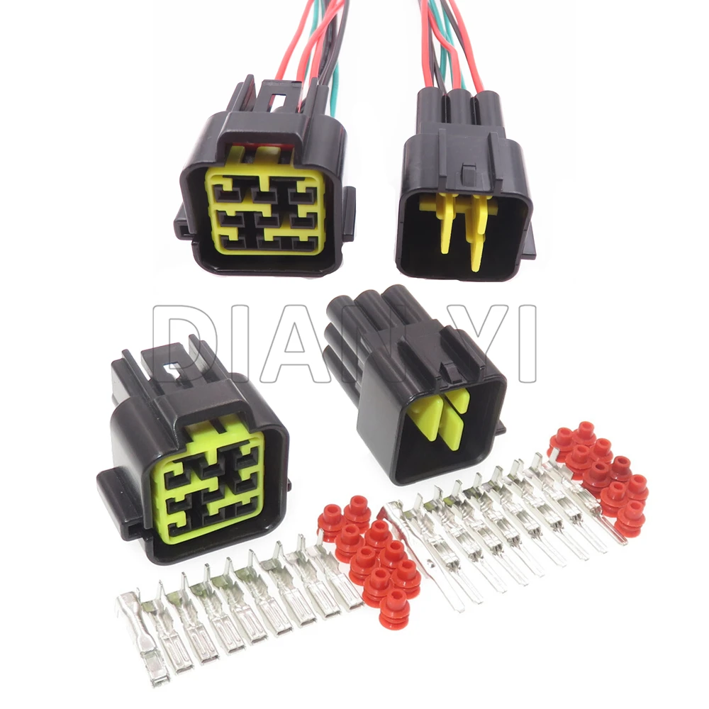 

1 Set 9 Way Starter Automotive Waterproof Plug Auto Wiring Adapter With Cables FW-C-9M-B FW-C-9F-B Car Electric Wire Socket