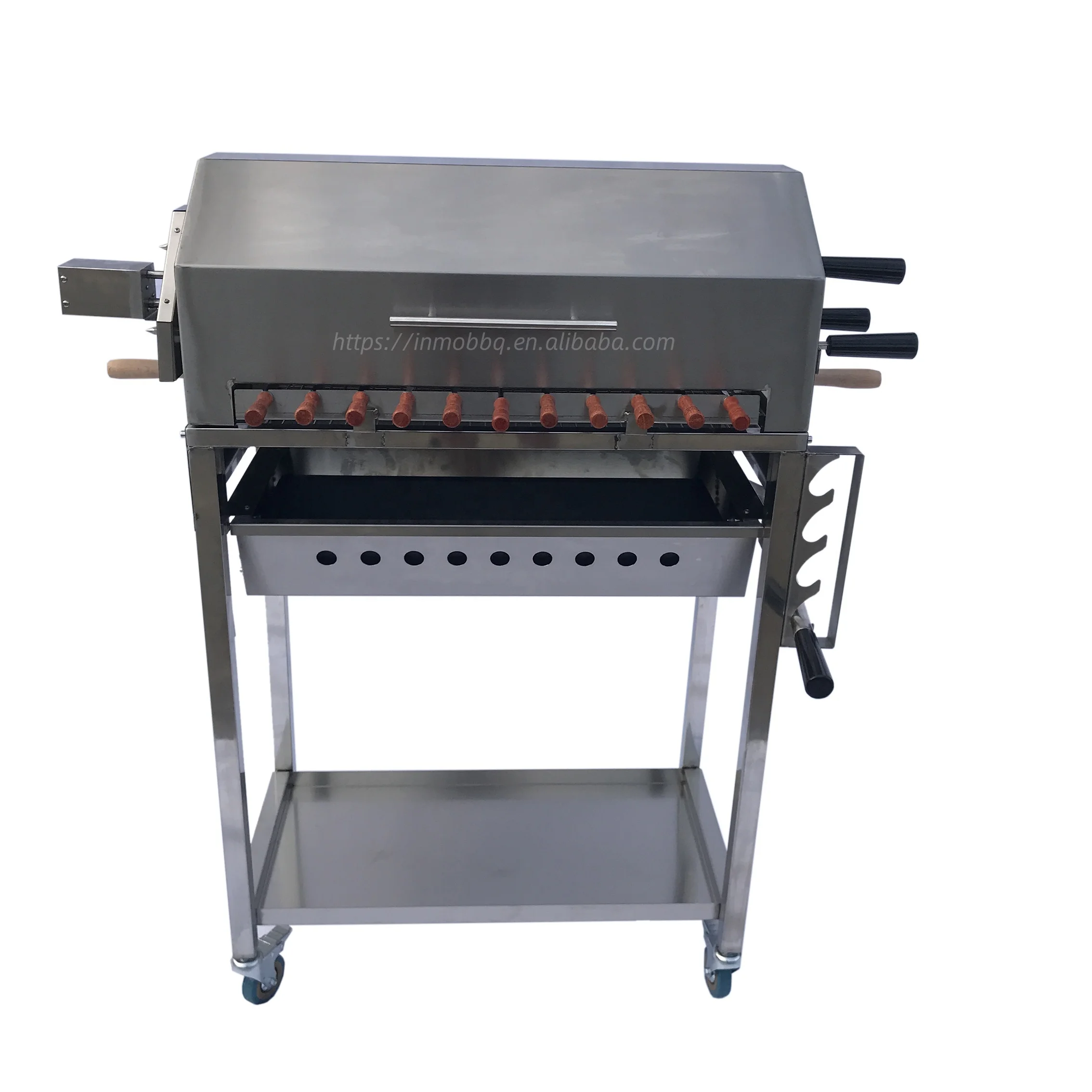 Charcoal Rotating Cyprus Spit Bbq Grill