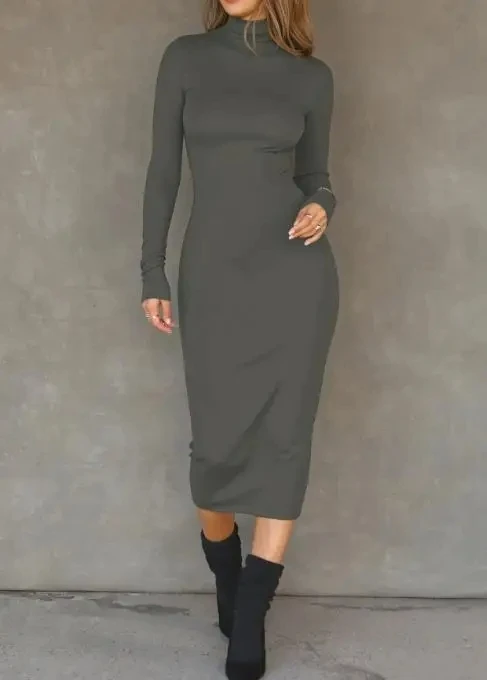 

Y2K Hot Girl High End Long Sleeve Wrap Dress for Women's Wear In 2025 Autumn/Winter Female Fashion Sexy Skinny Dresses