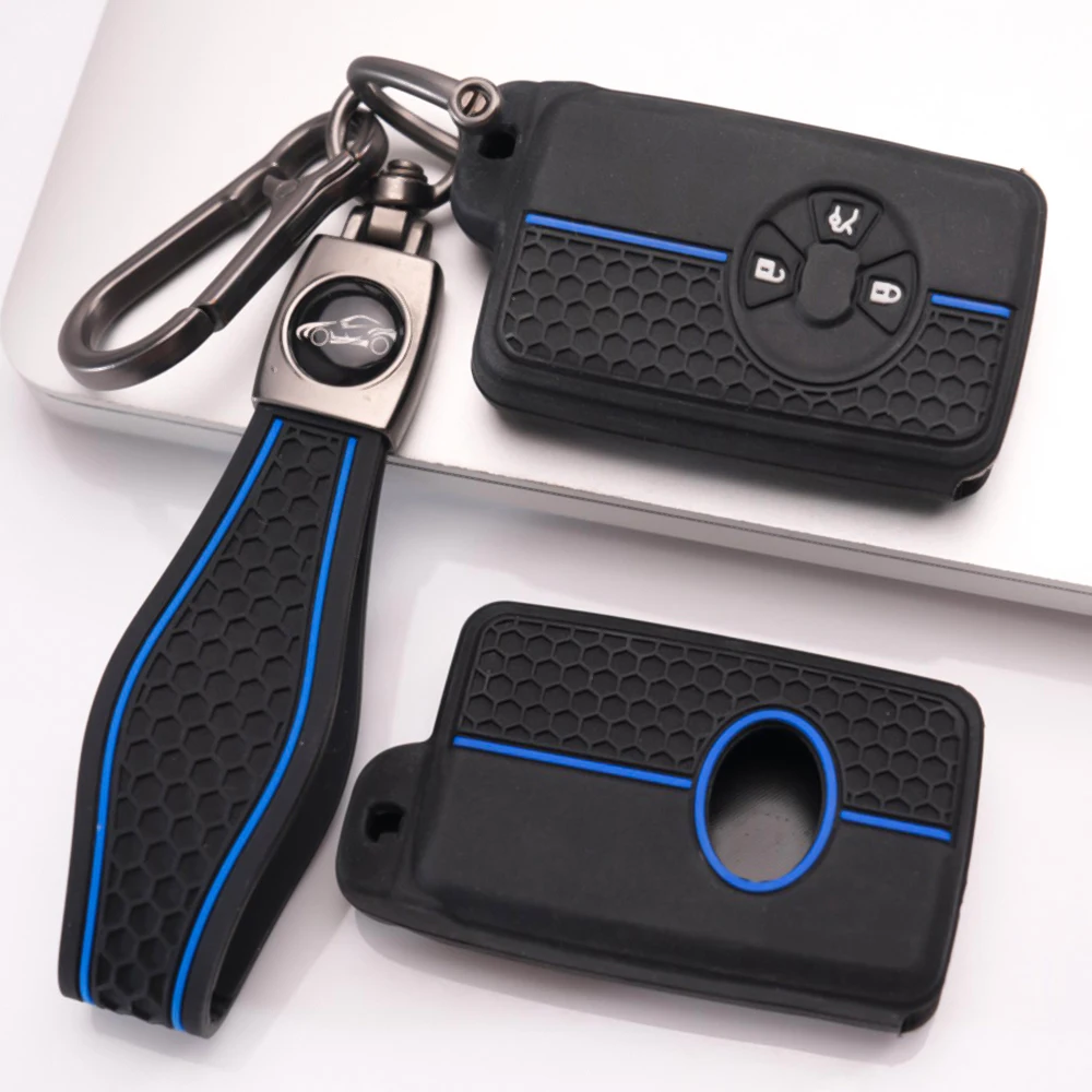 Key Fob Case With Wrist Strap For Toyota RAV4 Camry Prius Alphard Vellfire Estima Auris Premio Highlander Prado Crown Slim Fit