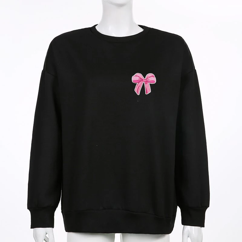 

Y2K Harajuku модный флаг вышитый свободный пуловер женский свитер с длинными рукавами повседневная супер уличная осенняя модная одежда