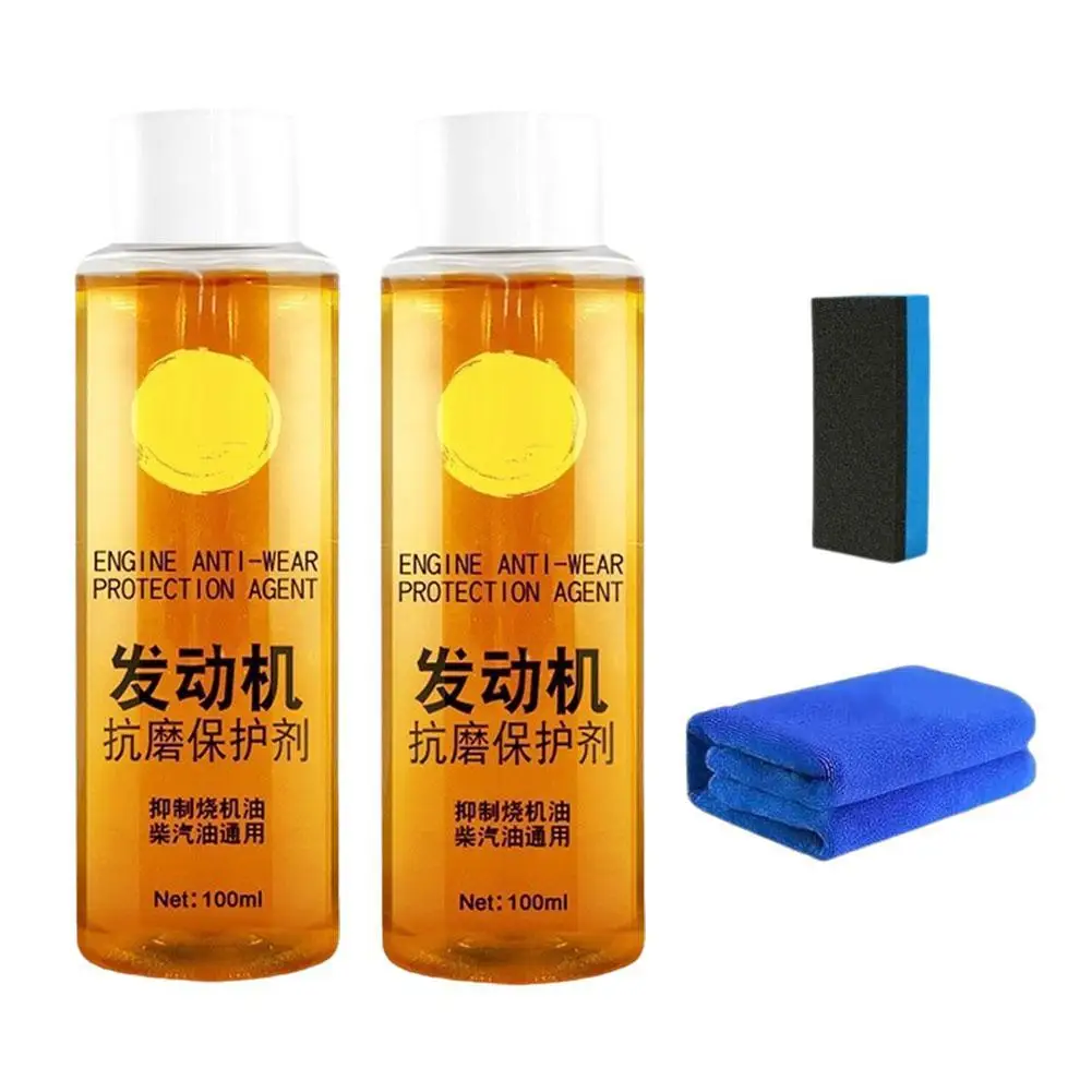 

2pcs Highly Effective Engine Anti-Wear Protectant Fuel Efficient Engine Anti-Wear Agent Reduced Wear And Tear Protector