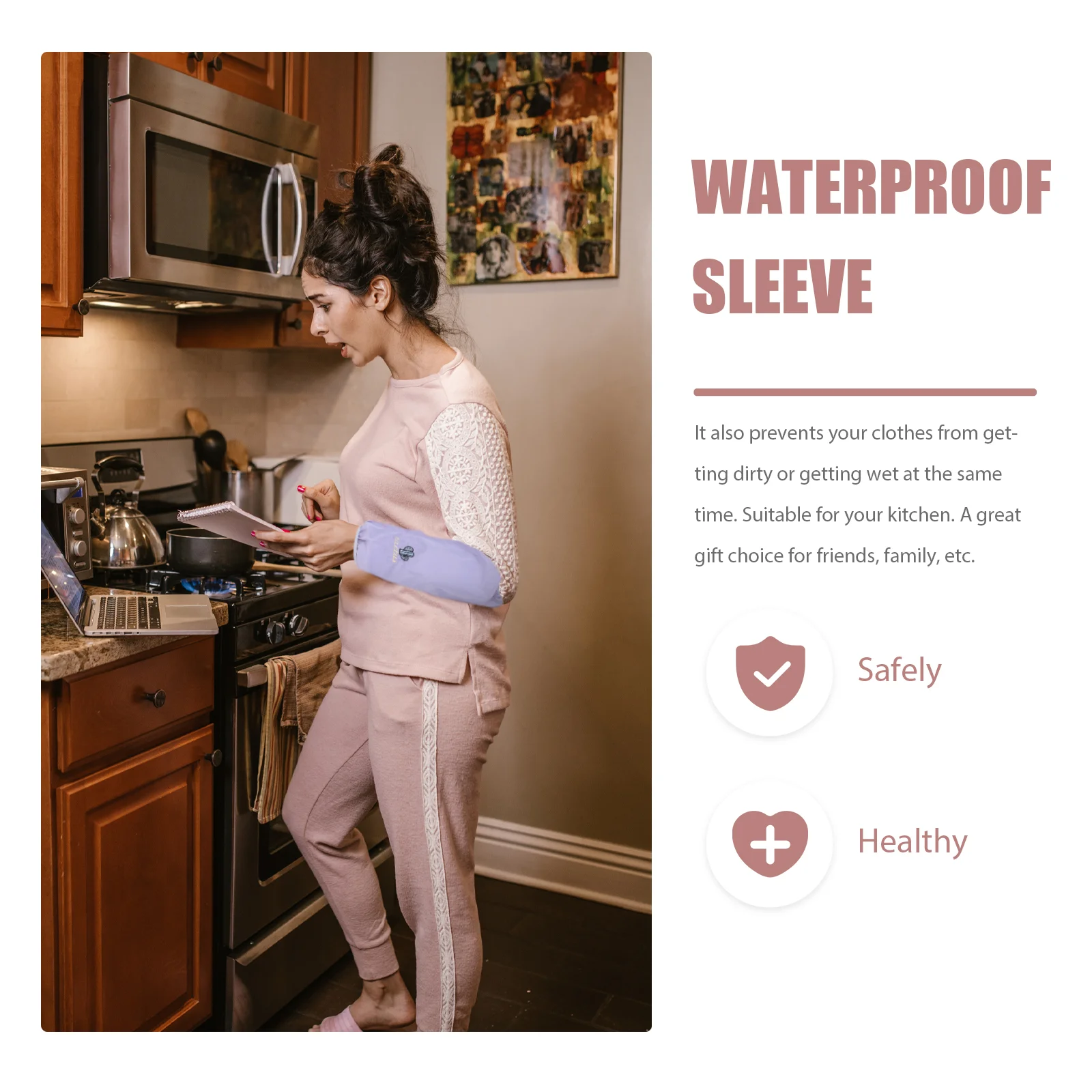 Практичные кухонные рукава с рукавами, антимасляные простые креативные маслостойкие водонепроницаемые зимние перчатки для отеля