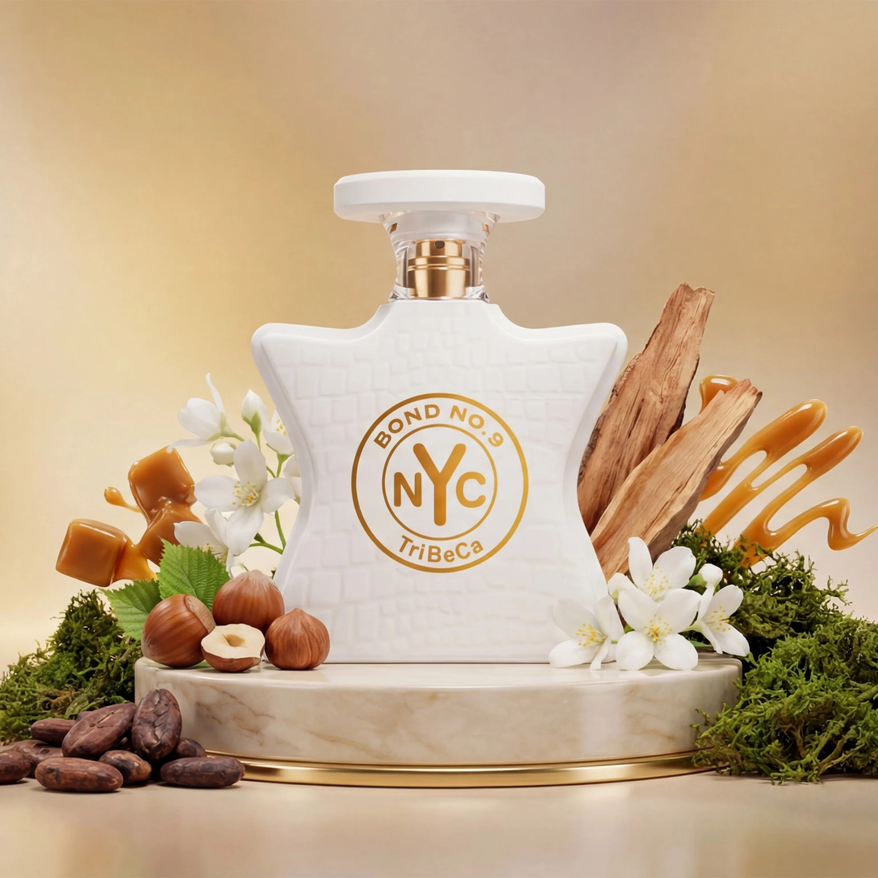 

Bond No.9 TriBeCa Unisex EDP 100ml, Floral Oriental Scent with Caramel Moss Long Lasting Fragrance for Women & Men