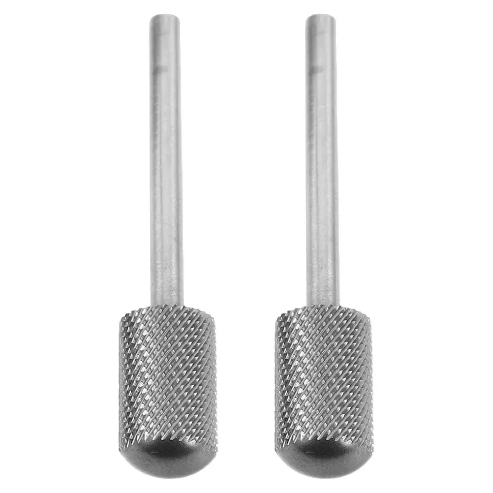 

2 шт. насадки для маникюра из вольфрамовой стали с цилиндрической головкой для эффективного удаления кутикулы и омертвевшей кожи