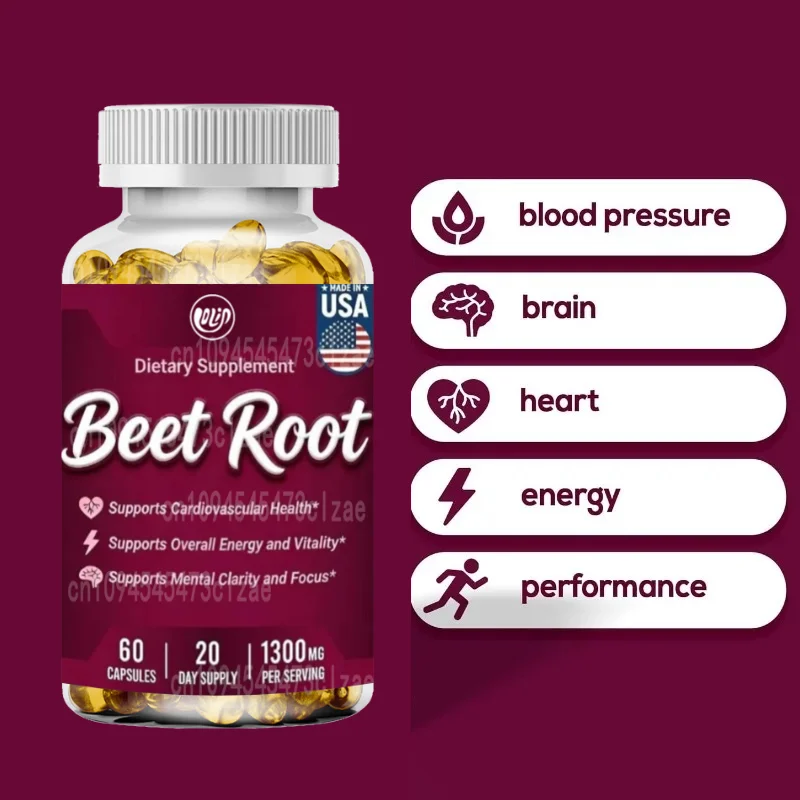 1300 milligrams of pure sweet vegetable root powder, 60 vegetable capsules for circulation support supplement