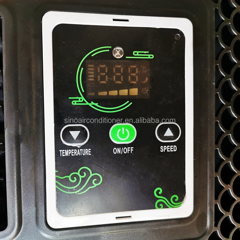 مكيف هواء كهربائي عالي الجودة 12 فولت تيار متردد للسيارة، مروحة ترموستات نموذجية مقسمة مع مادة بلاستيكية لشاحنة أبارث والحافلة #5