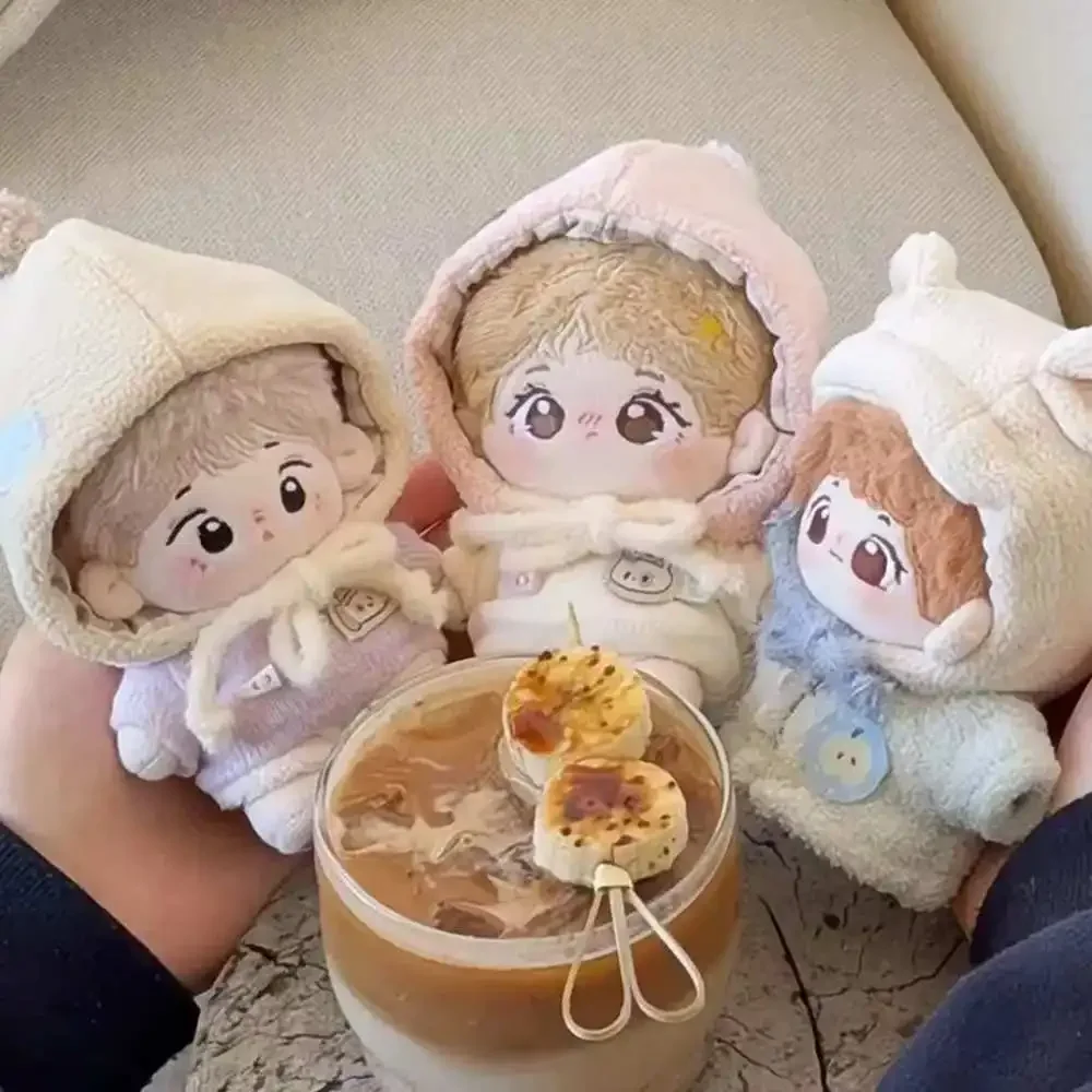 10cm Cute Doll Clothes Can Be Changed Cotton Doll Clothing Cape Cute Headgear Hat Starfish Cotton Doll Clothing