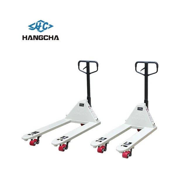 Carrello per pallet manuale da 2,5 tonnellate con carrello elevatore manuale idraulico Hangcha con prezzo di fabbrica