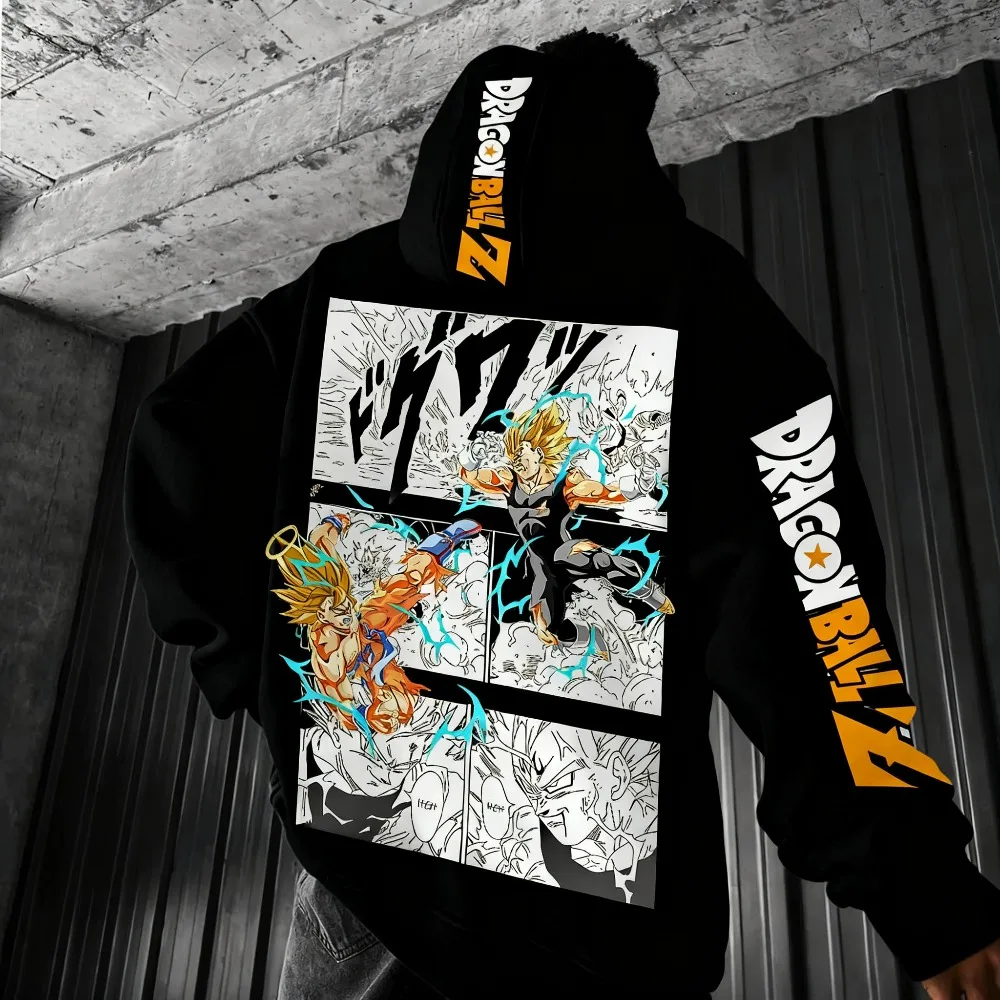 Dragon Ball Comics Co branded Printed Hoodie for Men and Women Autumn/Winter New Loose Casual Ha Ri Party Parent Child Hoodie
