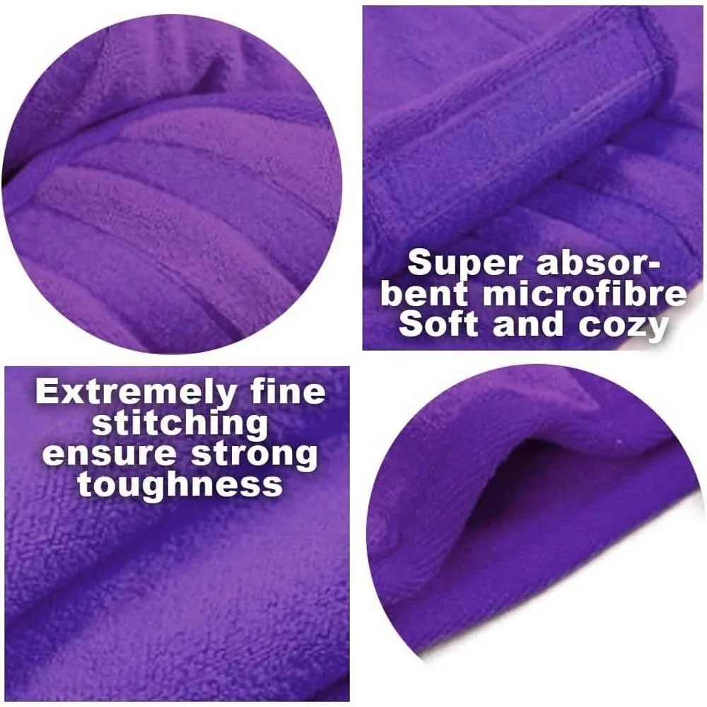 

Coral Fleece Dog Bathrobe Absorbent for Large Small Dogs Dog Bath Towel Quick Drying Comfortable Dog Clean Washcloth