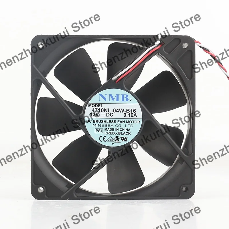 4710KL-04W-B16 120X120X25MM DC12V New Original NMB 0.16A 12025 4-wire Cooling Fan 12CM