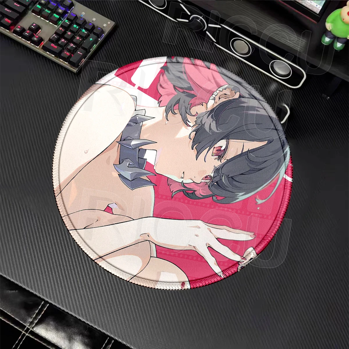 Gamer ZZZ Lycaon Ellen Nicole Jane Koleda Zenless Zone Zero Mouse Pad PC Mouse Mat Offices Accessories Desk Mat Round Mousepad