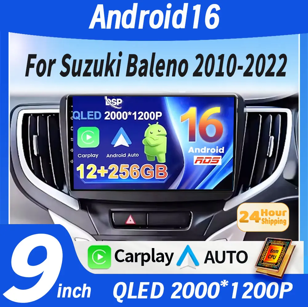

Android 16 For Suzuki Baleno 2016 2017 2018 2019 GPS Screen Support Raer Camera Carplay OBD Car Multimedia Radio Video Player