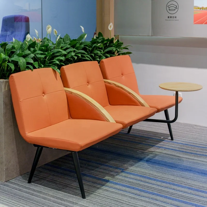 Waiting Chairs Office Sofa 3 Seater Hospital Waiting Room Chair with Writing Pad