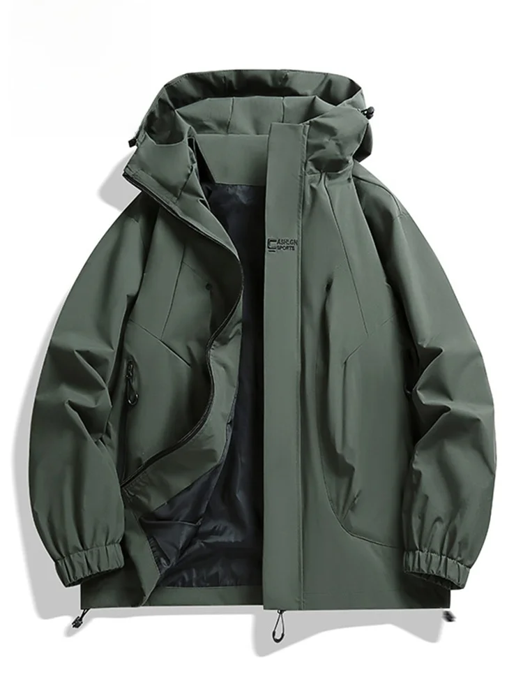 

Windproof Men's Jaet Spring Autumn Thin Hooded Casual Sports Trendy Match All T-irt Loose Fit Polyester Nylon Cosite F...