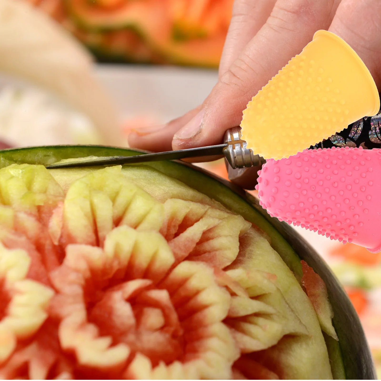 

25Pcs Anti-Slip Rubber Finger Cots Wear-Resistant Finger Protectors for Carving Whittling Writing Sorting Tasks