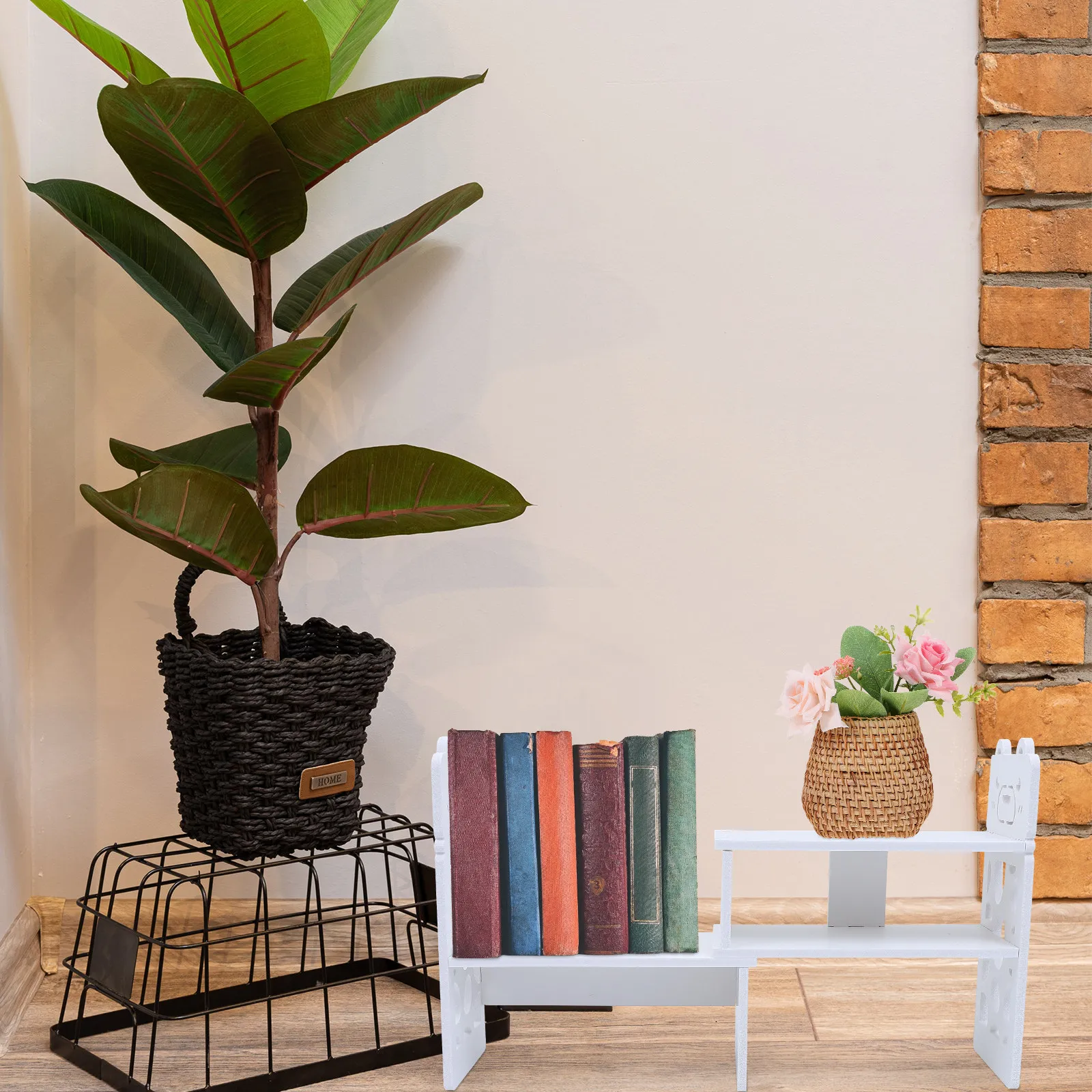 

Настольная книжная полка-органайзер (1 шт.), креативная, белая, для документов и файлов, для дома