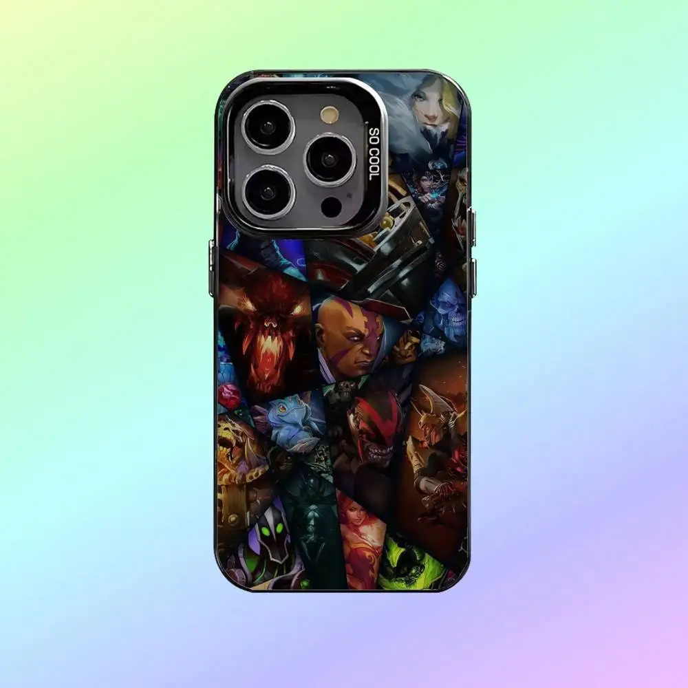 حافظة هاتف D-Dota 2 الرائعة لهاتف iPhone17,16,15,14,13,12,11 Plus، Pro Max غطاء مقاوم للصدمات من الحلوى السوداء غير اللامعة #3