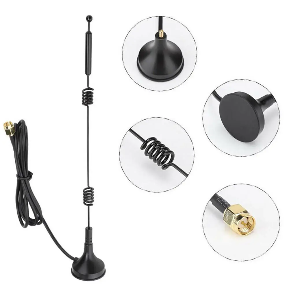 12dbi WIFI Antenna 2.4G/5.8G Dual Band Pole Antenna SMA Male with Magnetic base for Router Camera Signal Booster