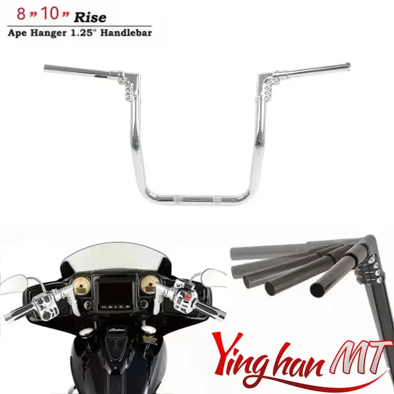 

Motorcycle Bar 8"10"Apes Modular Handlebars For Indian Roadmaster Elite Chieftain Limited Elite Classic 2014-2022