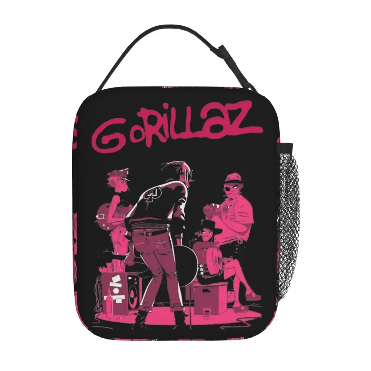 

Gorillaz Insulated Lunch Bag High Capacity Band Music Lunch Container Thermal Bag Tote Lunch Box School Outdoor Food Handbags