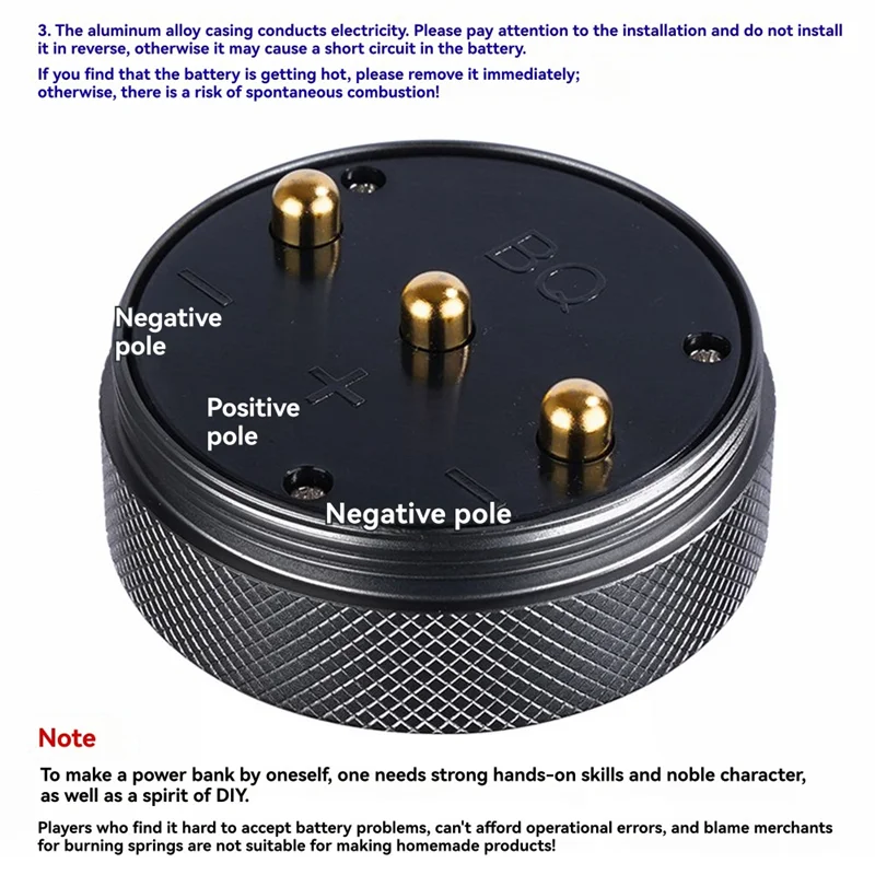 バッテリーケース 46950 20W DC5-12V バッテリーシェルハウジングボックス 溶接不要 簡単組み立て 信頼性の高い電源ソリューション 40JB