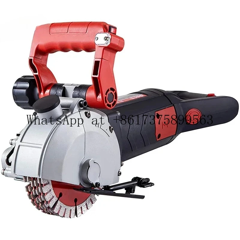 / Positioning Wall Grooving hine Concrete Brick Granite Slotting Groover with 5 Pcs 5 Inch Saw Bls