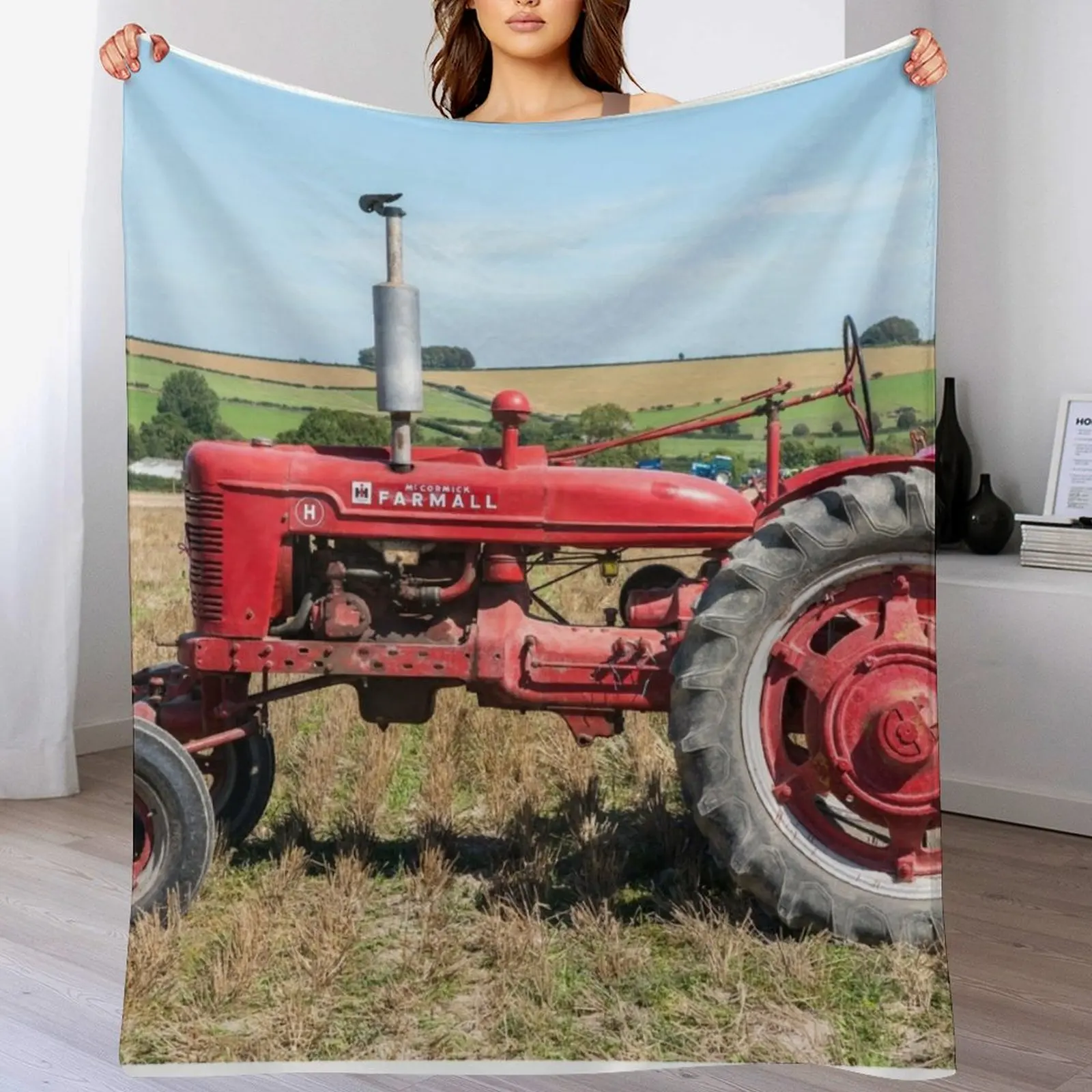 

Farmall H Throw Blanket Bed Decorative Sofas Blankets For Bed Blankets