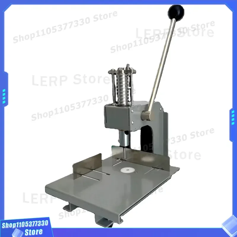 Portable Hollow Punching Machine Standard Hand Tool for Plastic Bags Fabric Paper Crafting DIY Leather Card Making Office