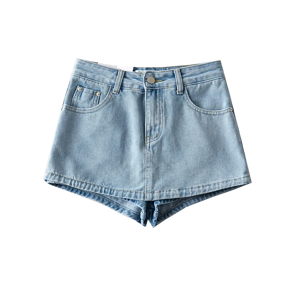 

Summer mini skirts for women high waist denim skirt black korean fashion jean skirts womens 2022 jeans skirt with shorts blue