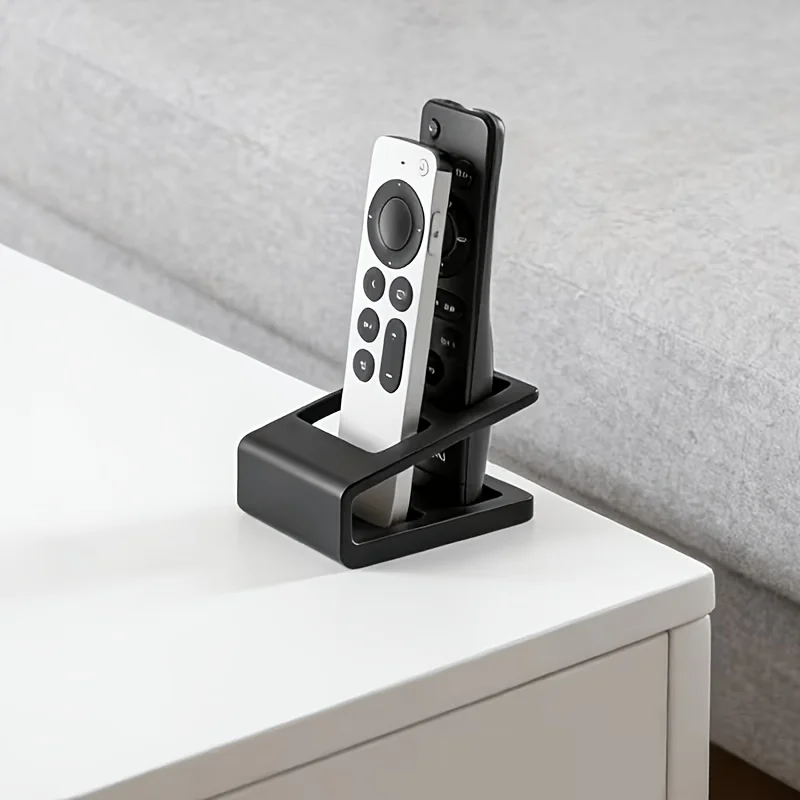 AMPIOON Dual-Slot Remote Control Holder, Creative Desktop Organizer Stand, Remote Storage Rack Suitable for TV/Air Conditioner